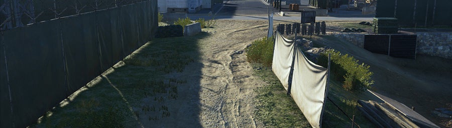 Image for Metal Gear Solid V screenshots showcase boxes to hide behind, fences to crawl under