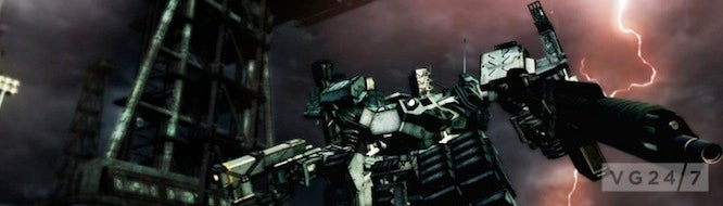 Image for Armored Core V walkthrough vid shows huge arenas, frantic action