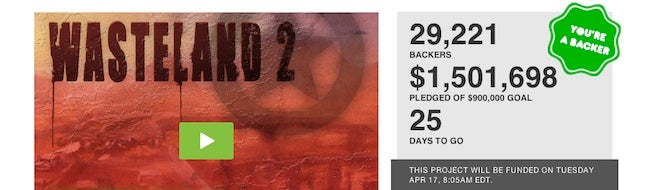 Image for Wasteland 2 Kickstarter hits $1.5 million, Kicking it Forward launched