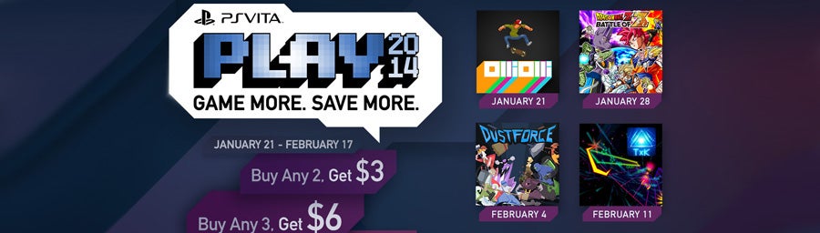 Image for PS Vita PLAY campaign offers four weeks of SEN credits and PS Plus discounts