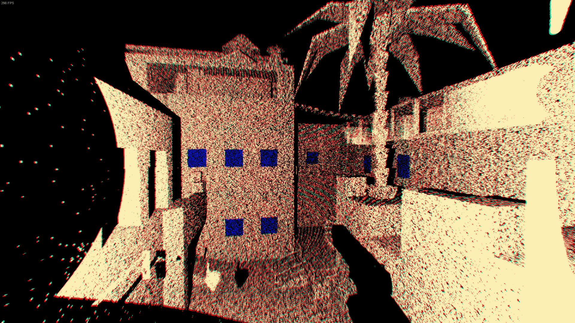 Buildings on a Garry's Mod map can be seen in a LIDAR game mode.
