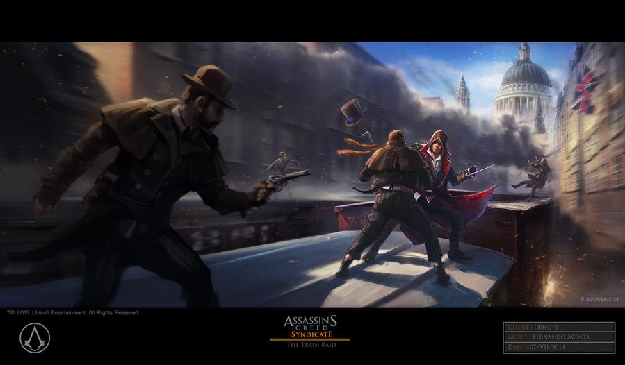 Image for Assassin's Creed Syndicate art highlights the filth and fights of London Town