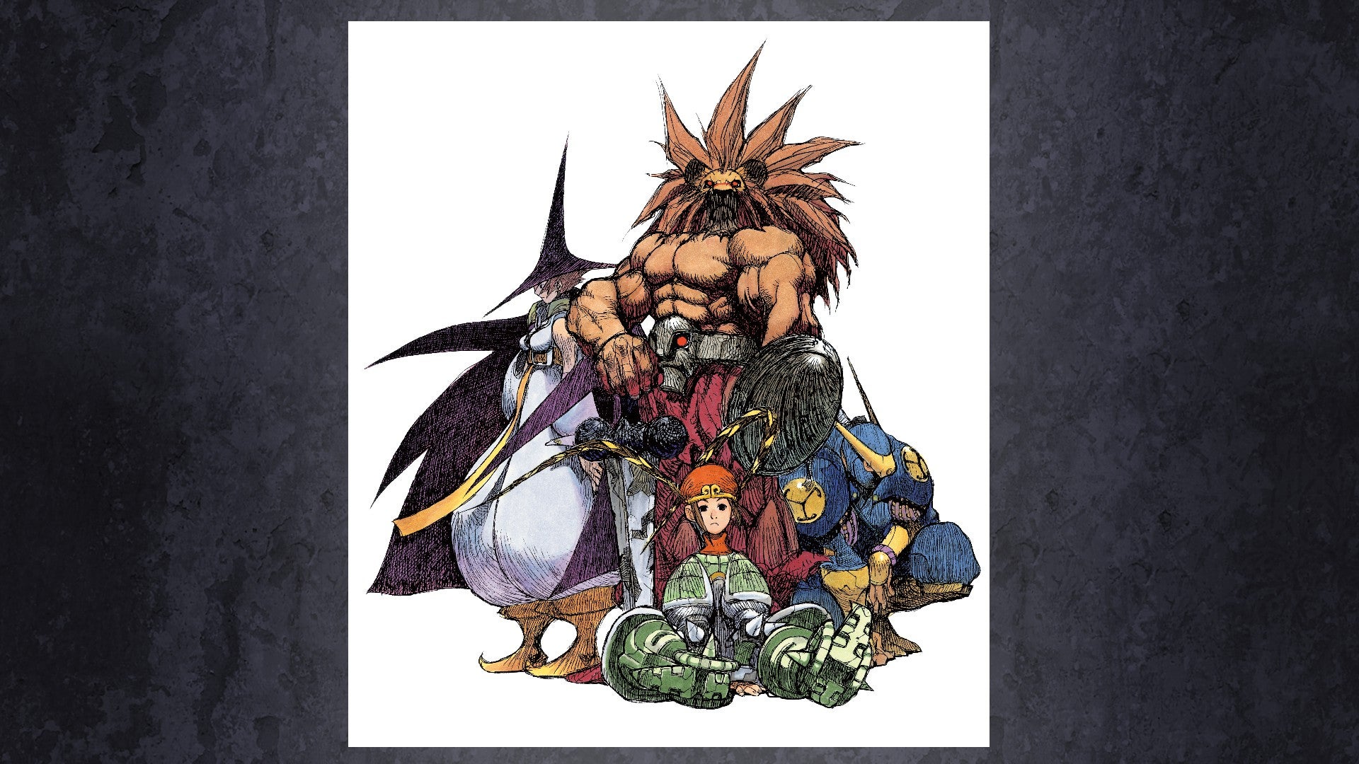 One of the art pieces from the Museum in the Capcom Fighting Collection