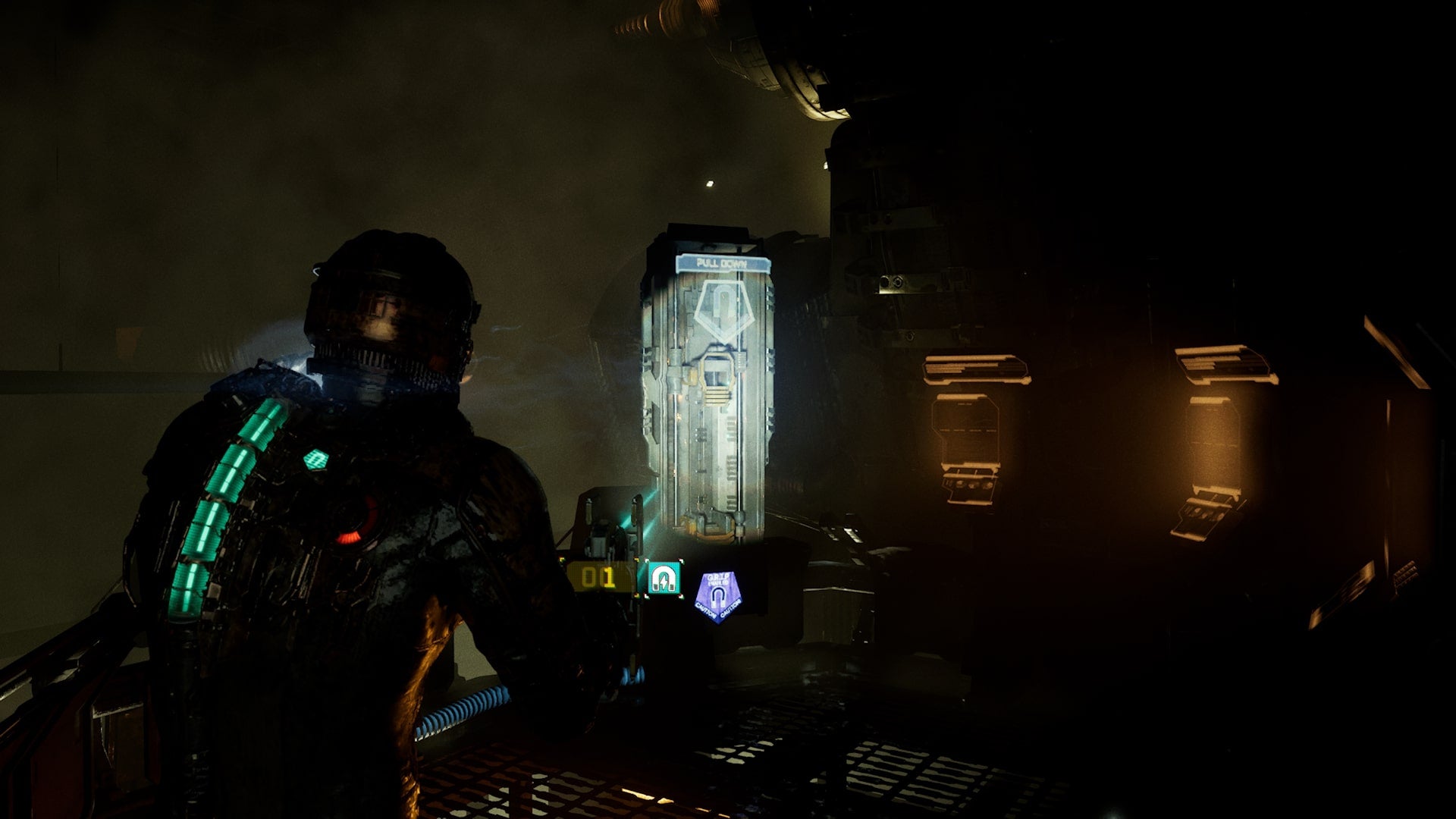 Isaac refuels a power station using Kinesis in Dead Space