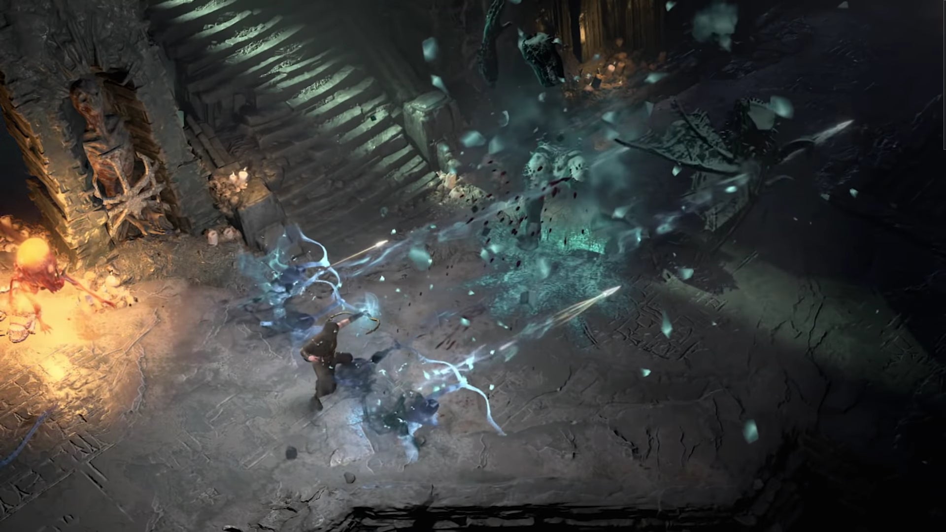 Cuplikan layar gameplay Rogue dari trailer pengungkapan Rogue Diablo 4.