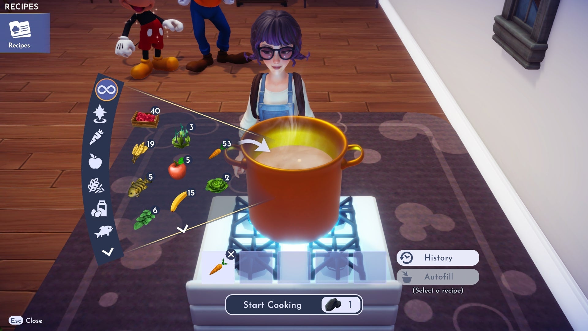 Disney Dreamlight Valley  How to cook Crudit s and Fish Sandwiches - 7