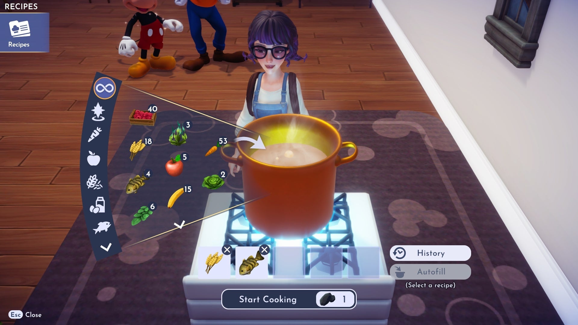 Disney Dreamlight Valley  How to cook Crudit s and Fish Sandwiches - 14