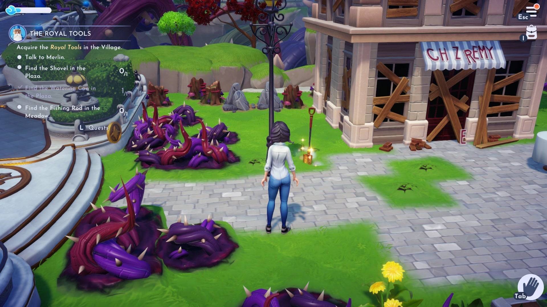 Disney Dreamlight Valley  All Royal Tool Locations for the fishing rod  shovel  watering can and pickaxe - 19