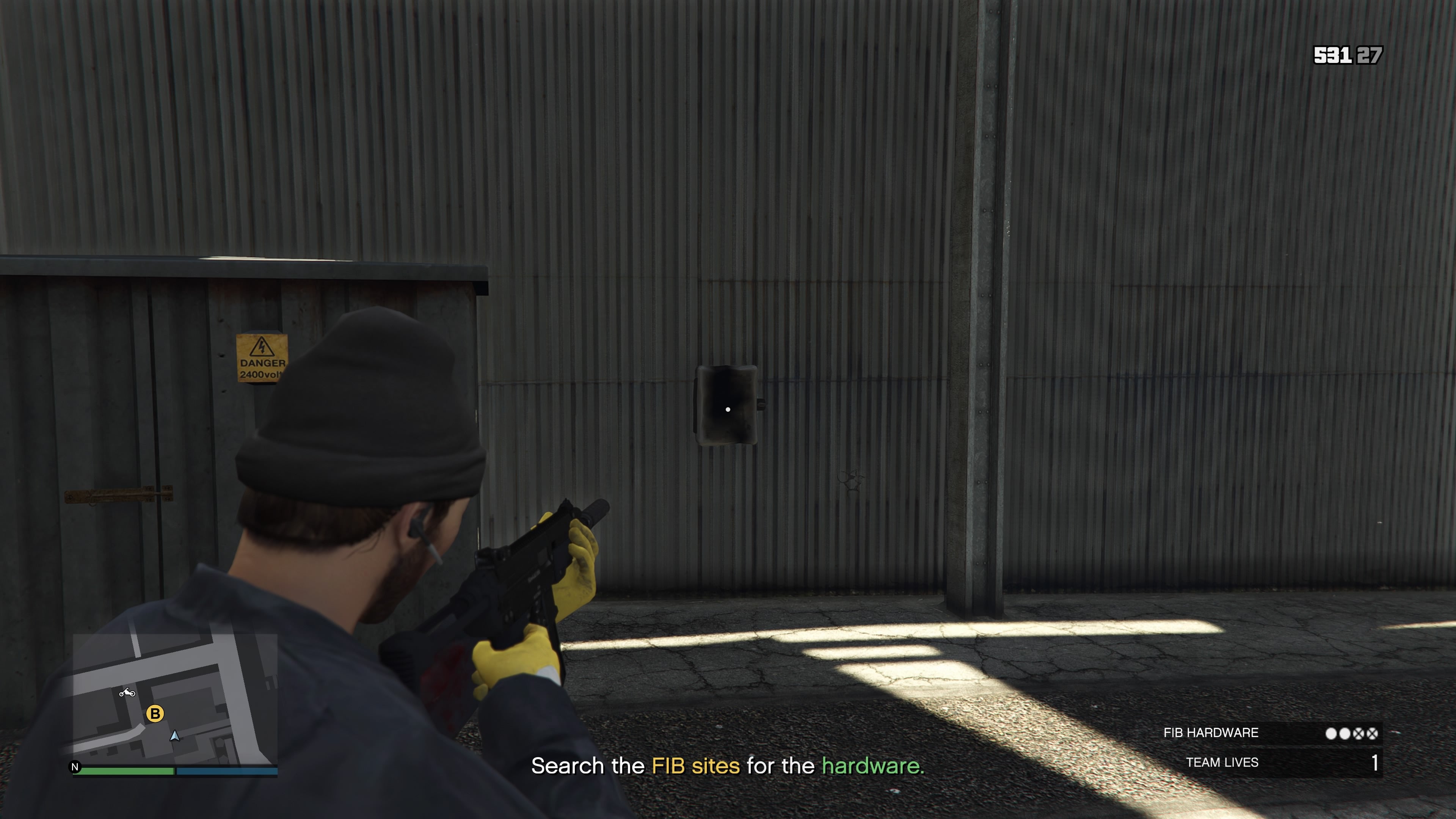 The first fusebox in the GTA Online USP Intelligence mission