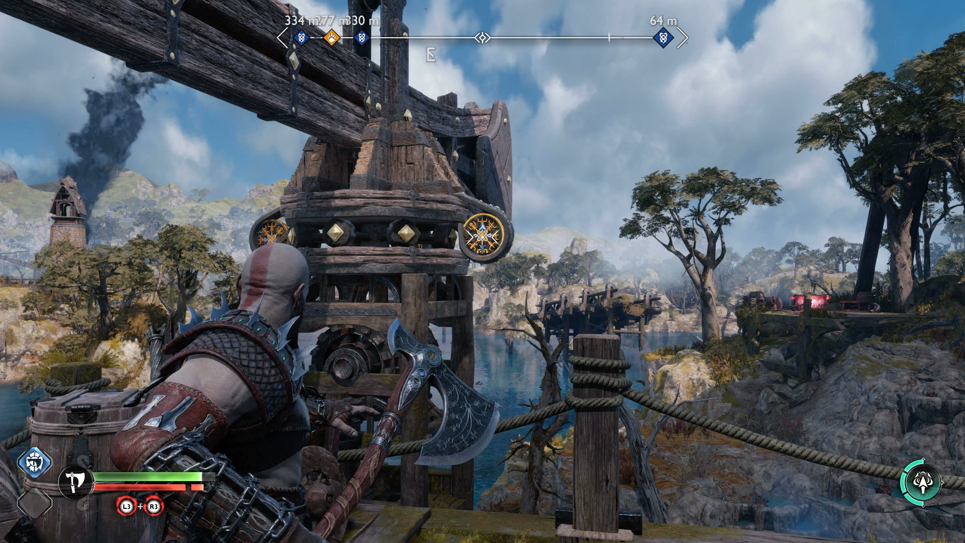 How do you destroy the Mining Rigs during the  In Service of Asgard  Favour in God of War Ragnarok  - 42