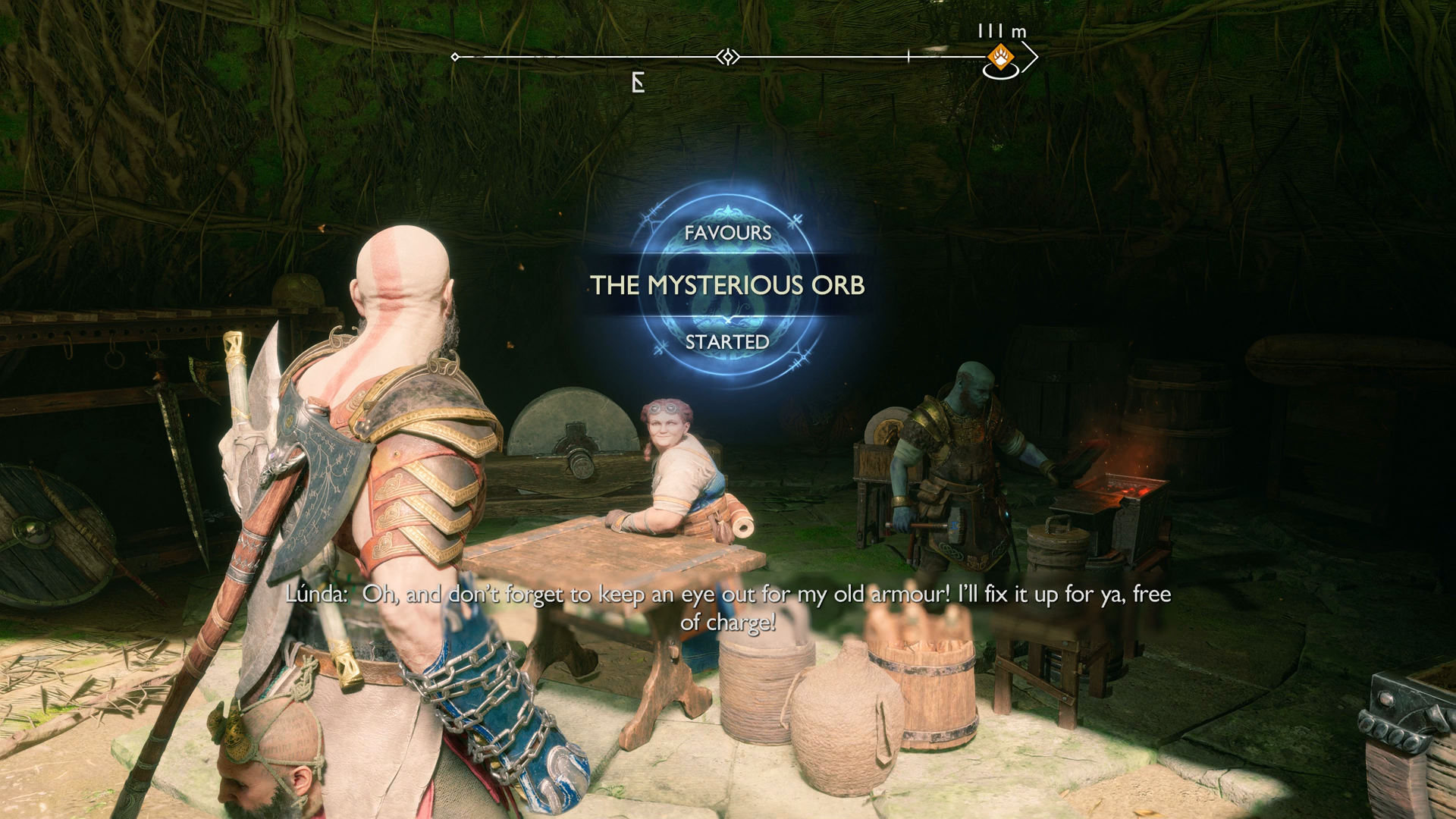 God of War Ragnarok Mysterious Orb  Where to find Lunda s Orb and missing items for the Mysterious Orb Favour - 61