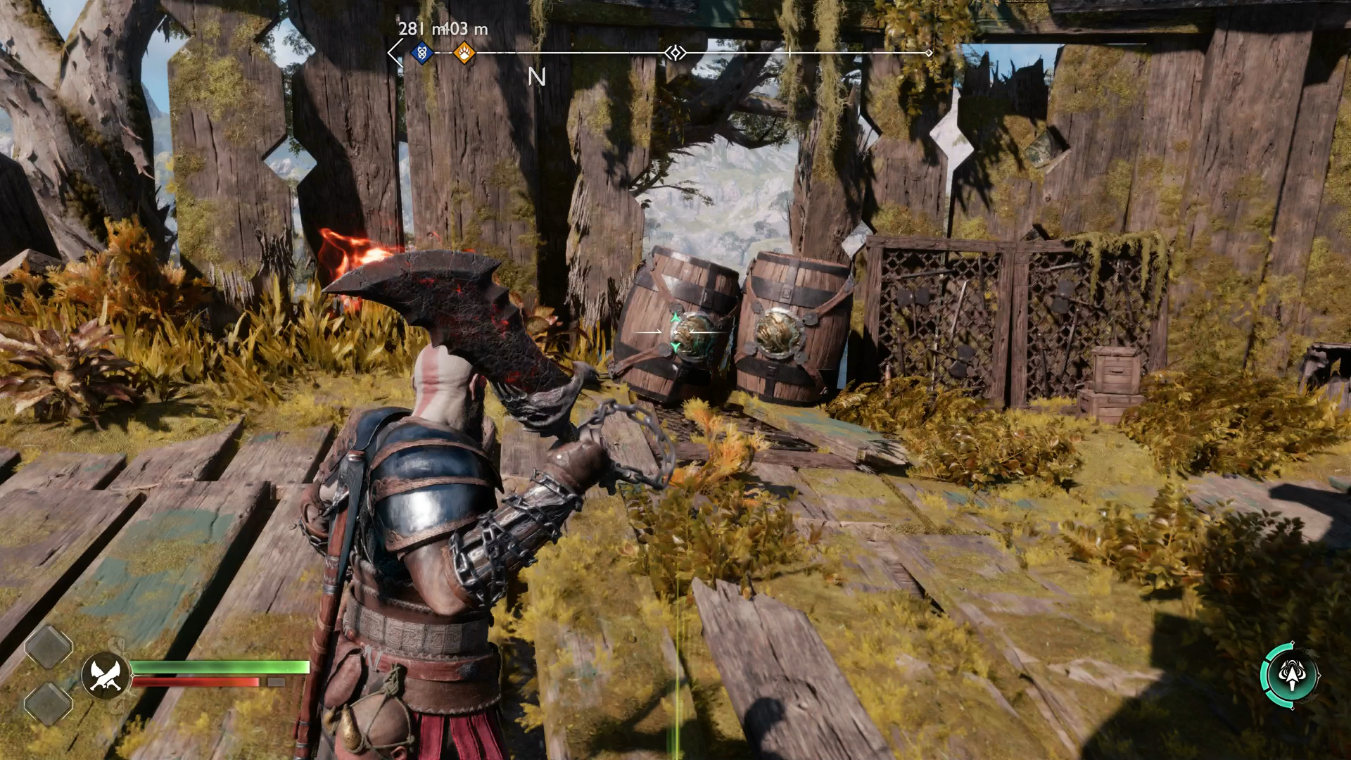 How do you destroy the Mining Rigs during the  In Service of Asgard  Favour in God of War Ragnarok  - 72