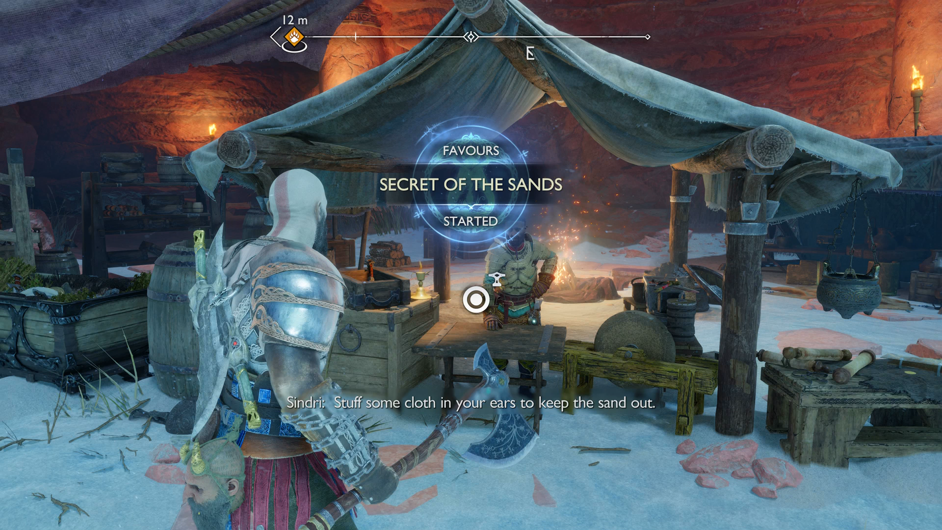 God of War Ragnarok Secret of the Sands Favour  How to clear the Alfheim sandstorm - 14