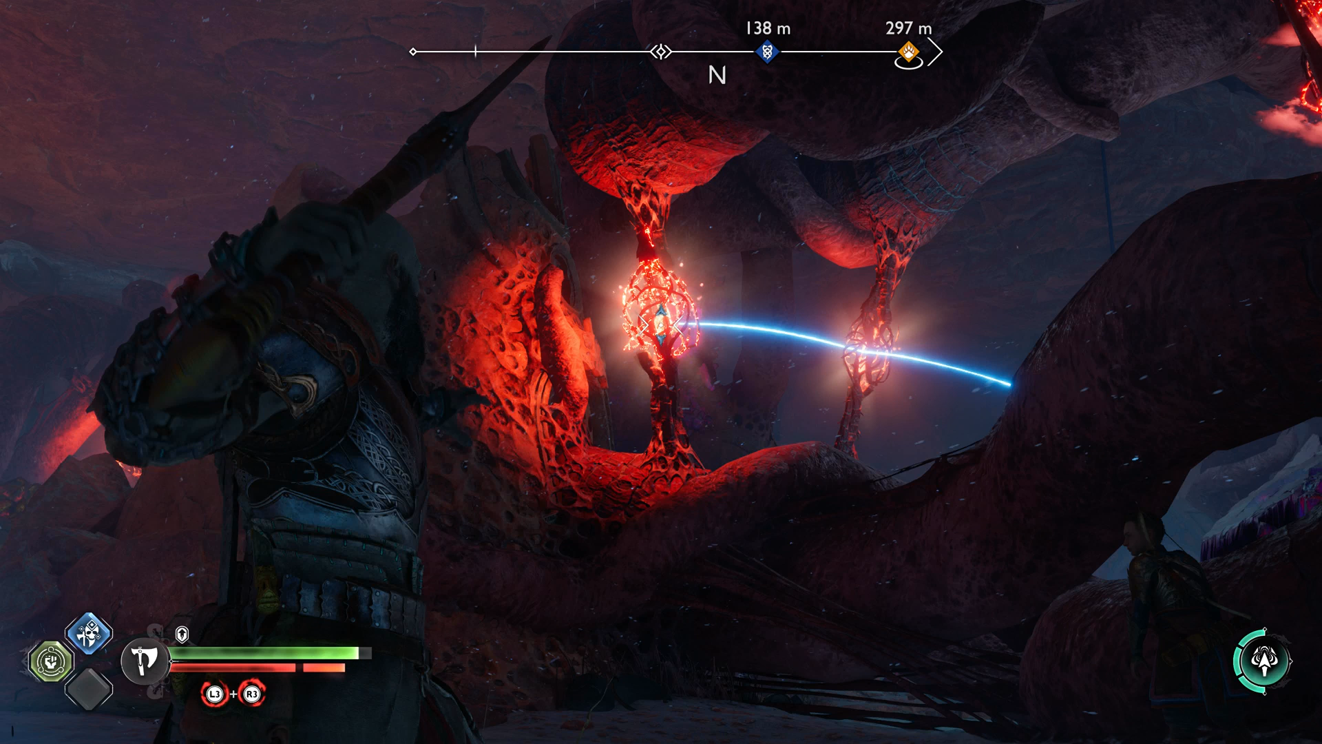 God of War Ragnarok Secret of the Sands Favour  How to clear the Alfheim sandstorm - 48