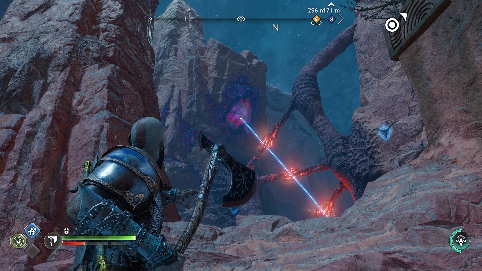God of War Ragnarok Secret of the Sands Favour  How to clear the Alfheim sandstorm - 2