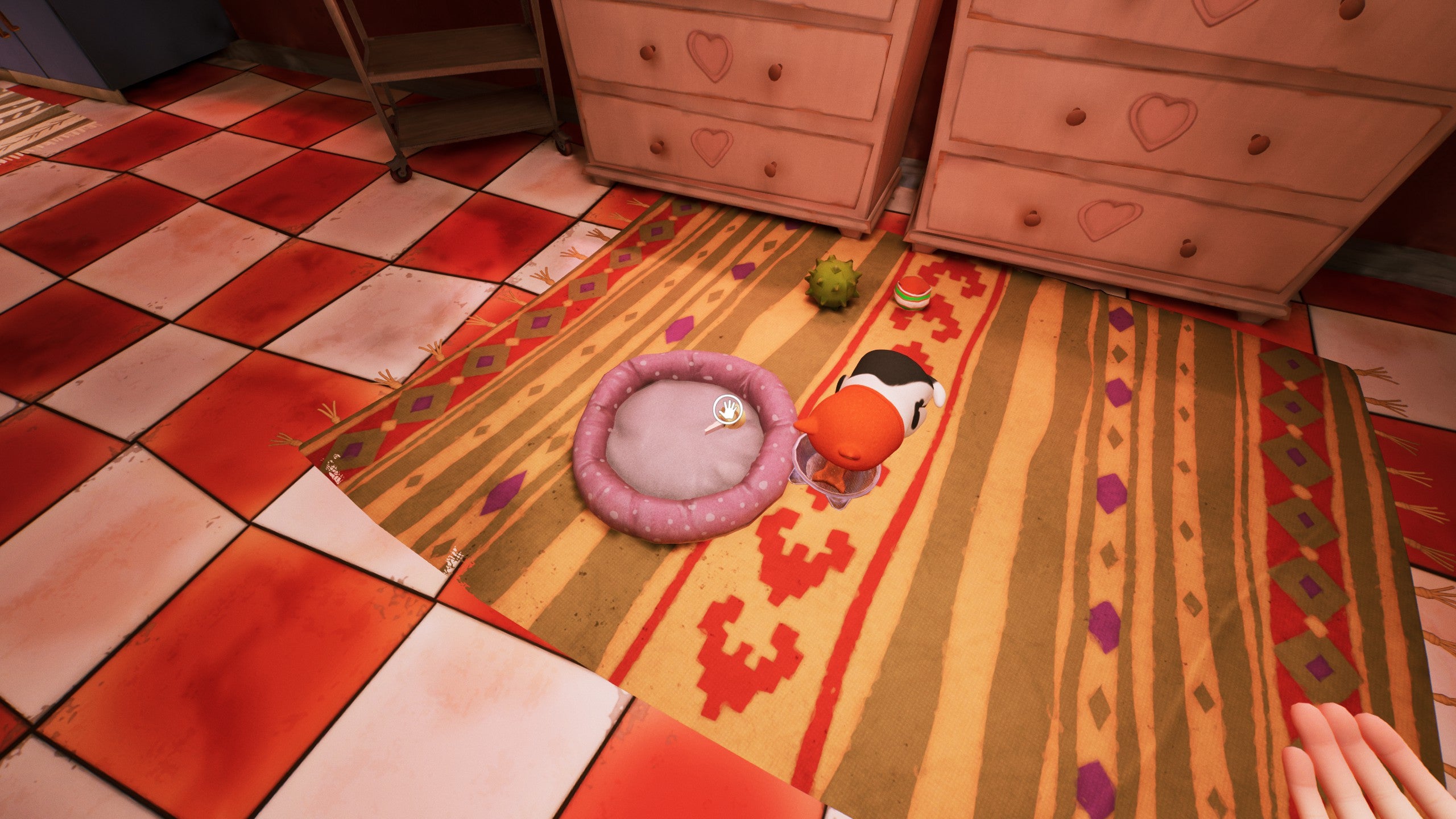 One of the missing cash register keys in the cat's bed in Hello Neighbor 2
