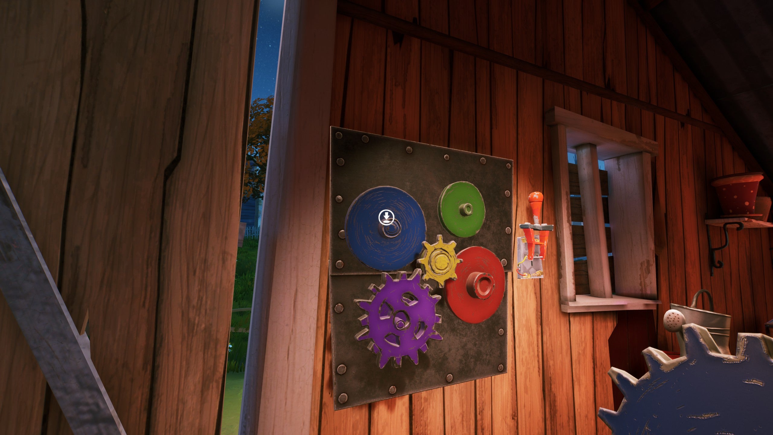 The cog puzzle in the barn in Hello Neighbor 2