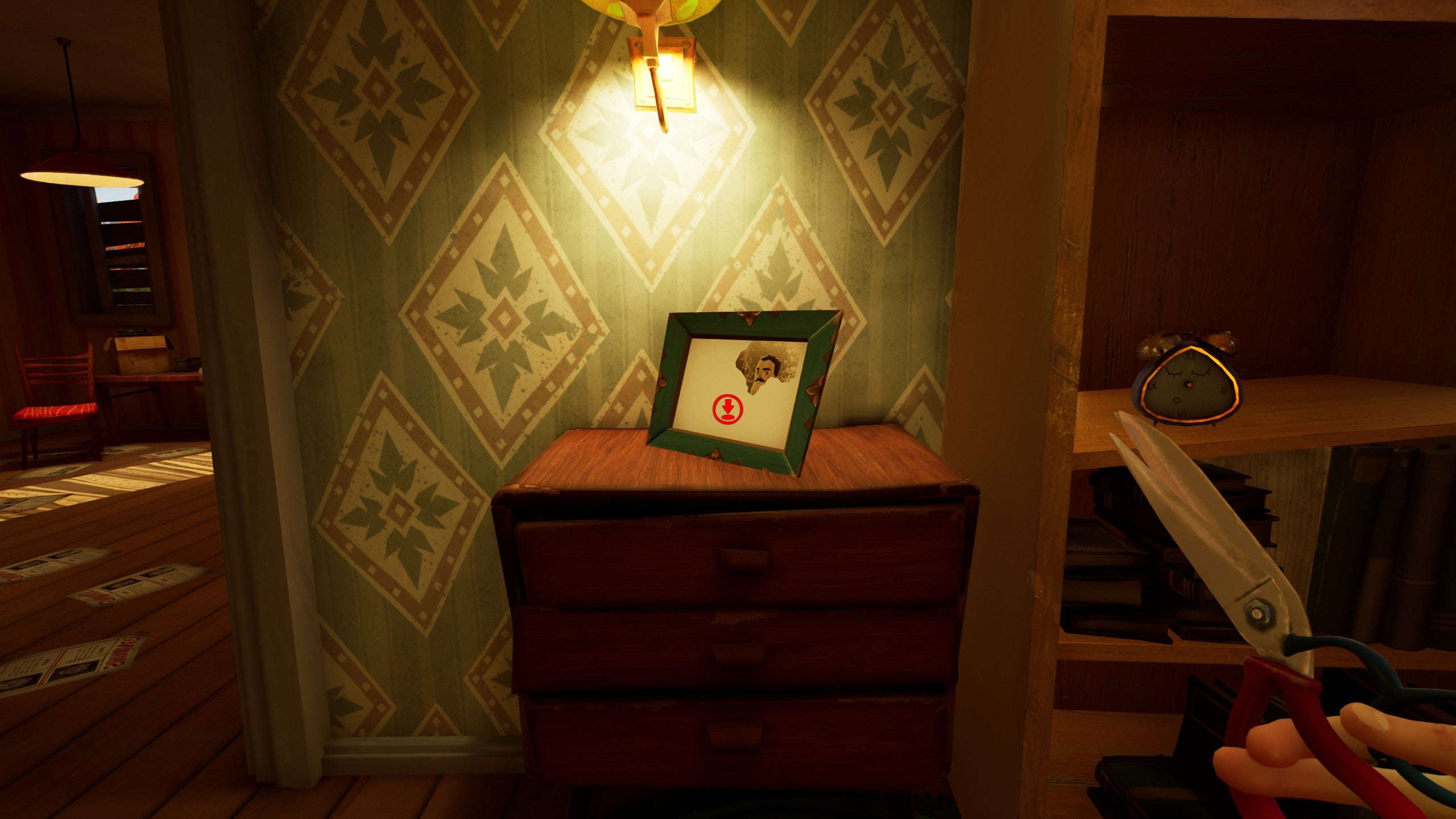 The empty photo frame puzzle in Hello Neighbor 2