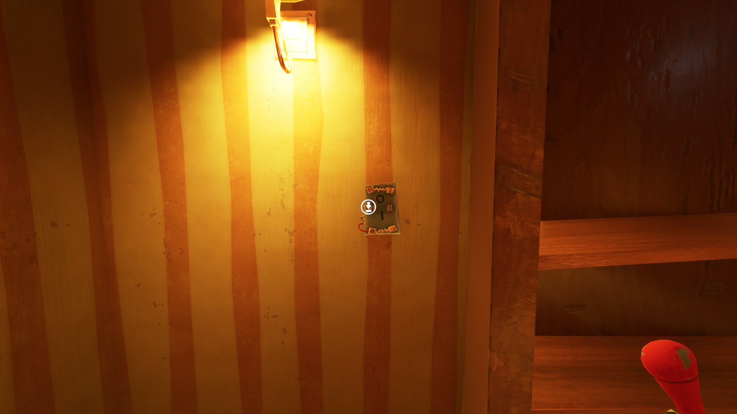 A handle slot on a wall in Hello Neighbor 2