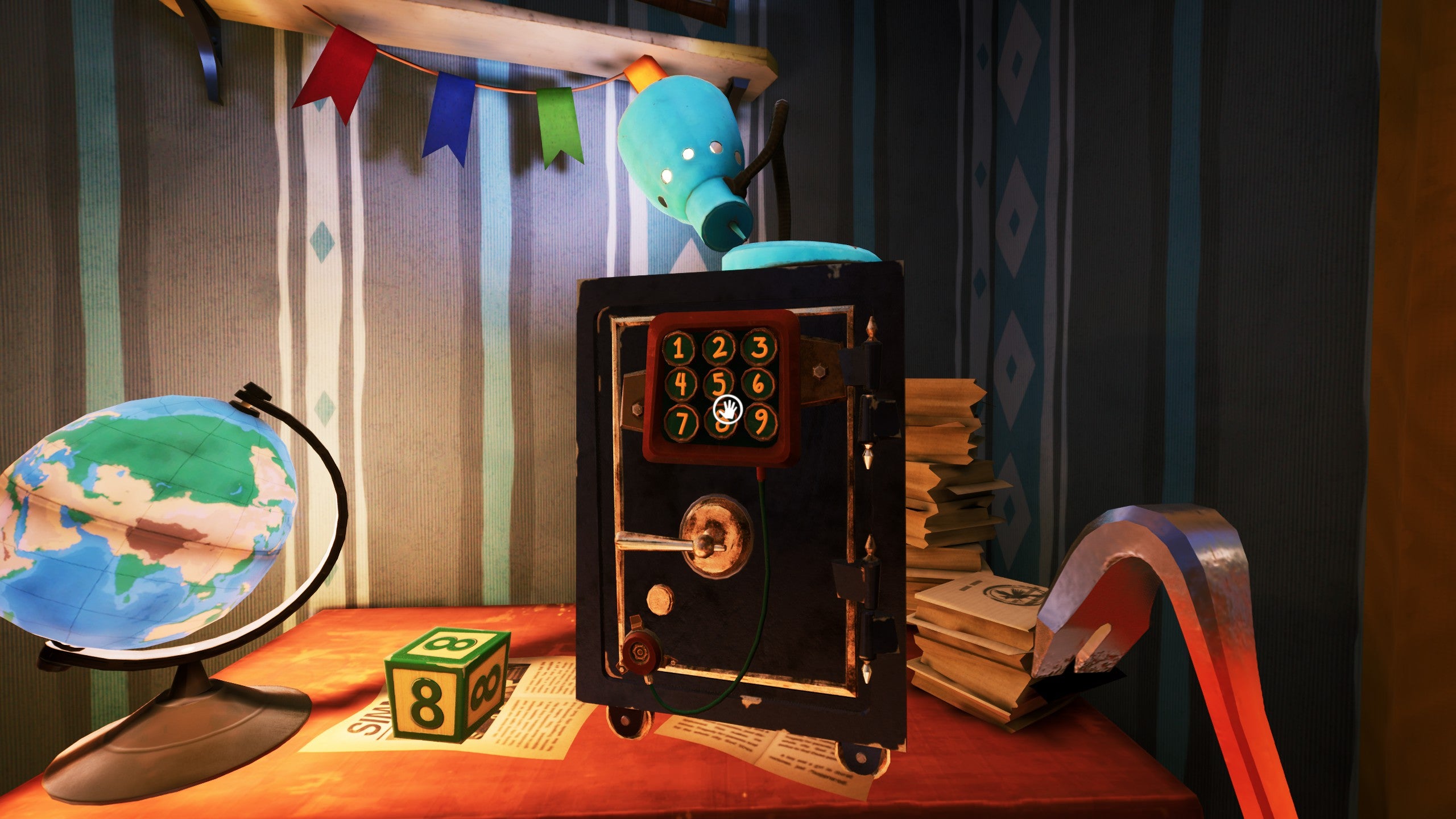 The safe downstairs in the house in Hello Neighbor 2