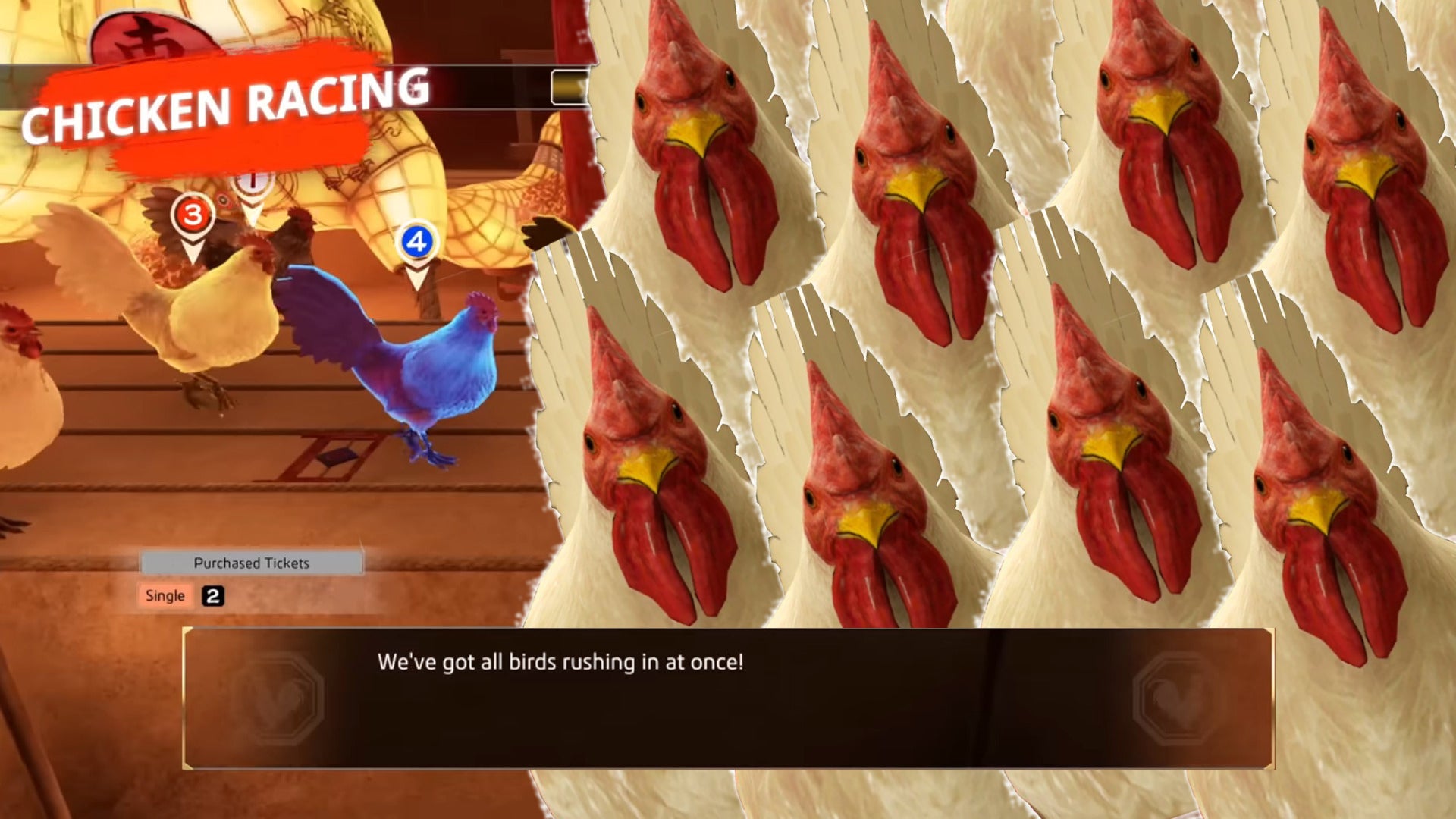 Image for I was supposed to play loads of Like a Dragon: Ishin, but I spent two hours in chicken racing instead