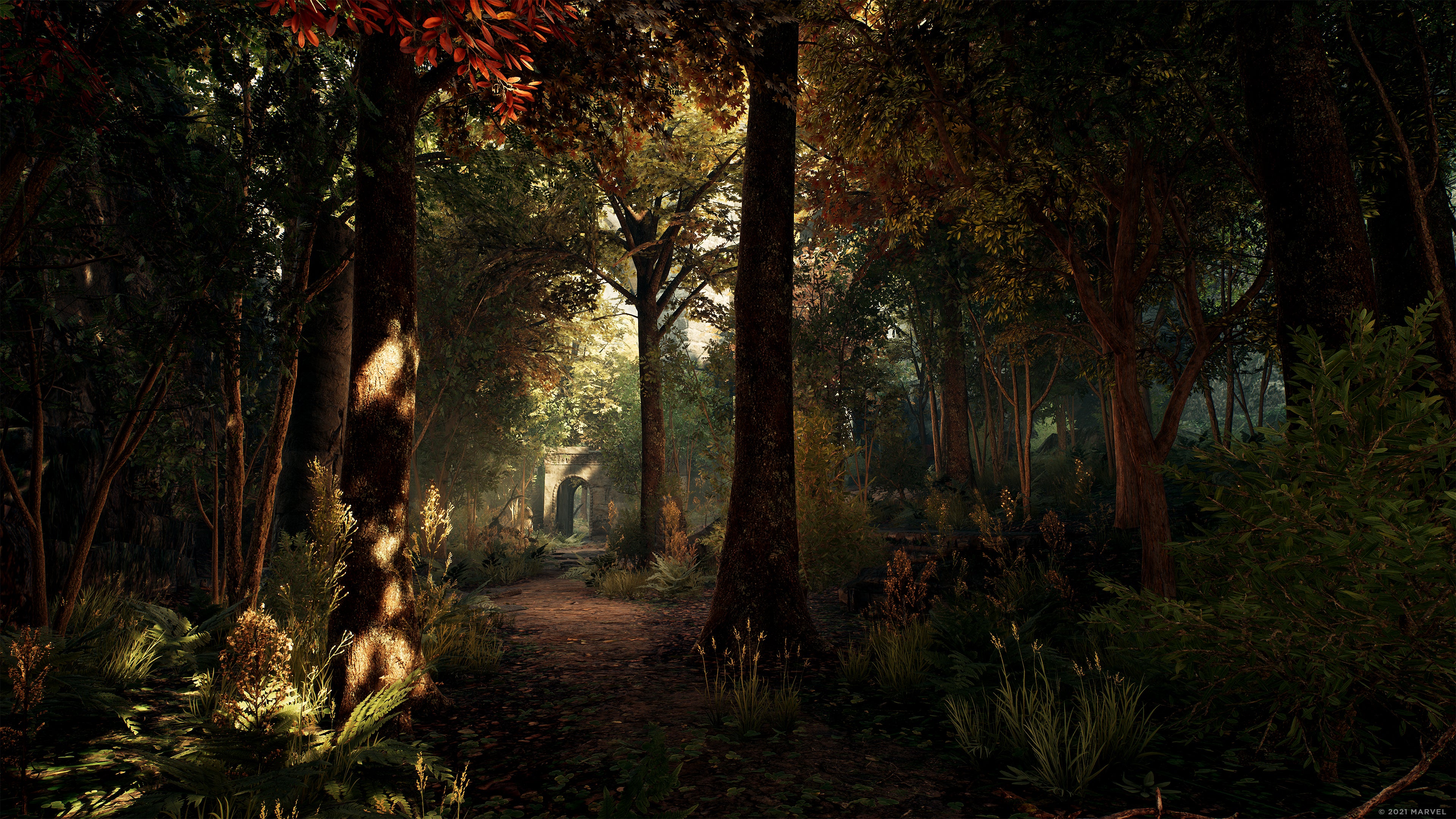 Marvel S Midnight Suns Screenshot Forested Grounds