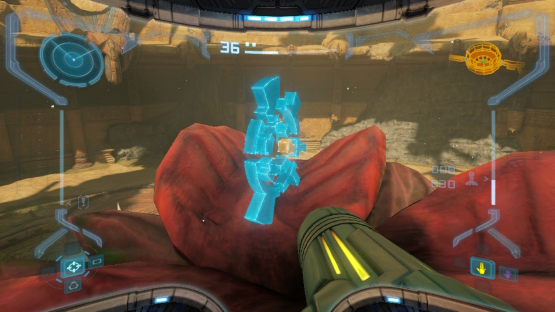 Metroid Prime Remastered Phendrana Drifts Part 2   How to beat Thardus - 32