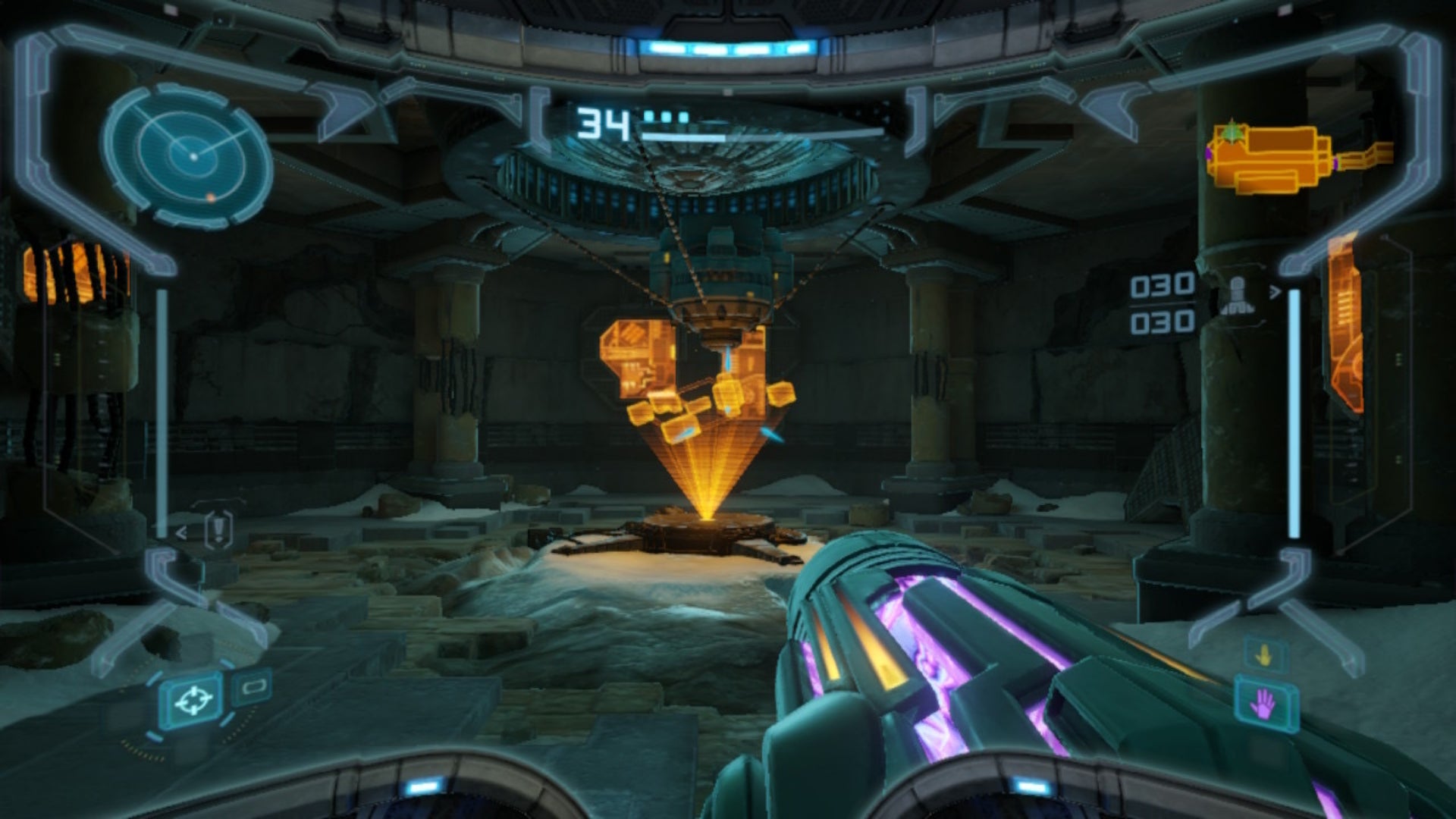 Metroid Prime Remastered Phendrana Drifts Part 2   How to beat Thardus - 45