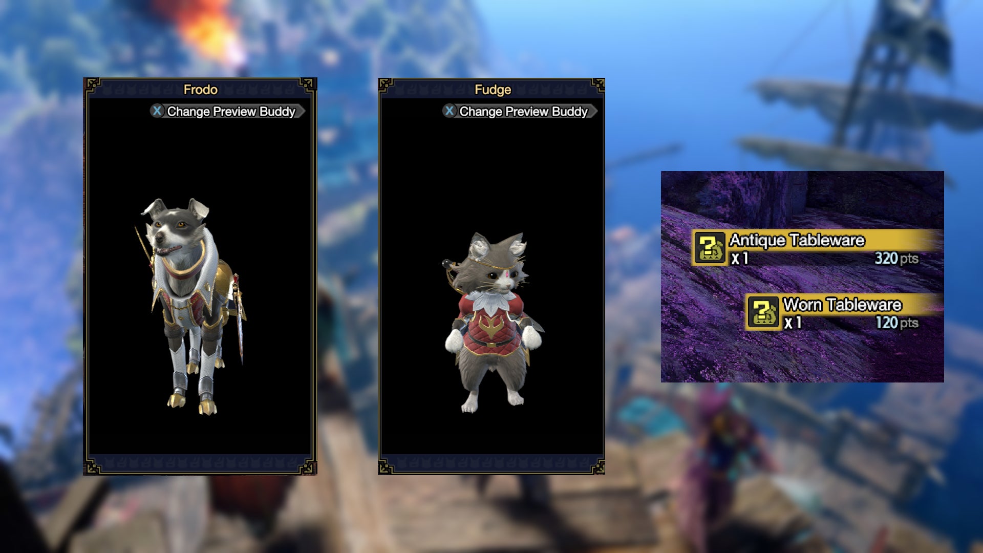 Image for Monster Hunter Rise Sunbreak: How to get Antique Tablewear and Felyne Meownarch and Canyne Knight armor