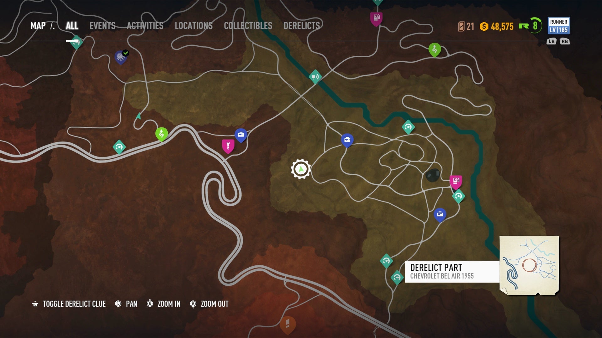 Need for speed payback трофеи карта