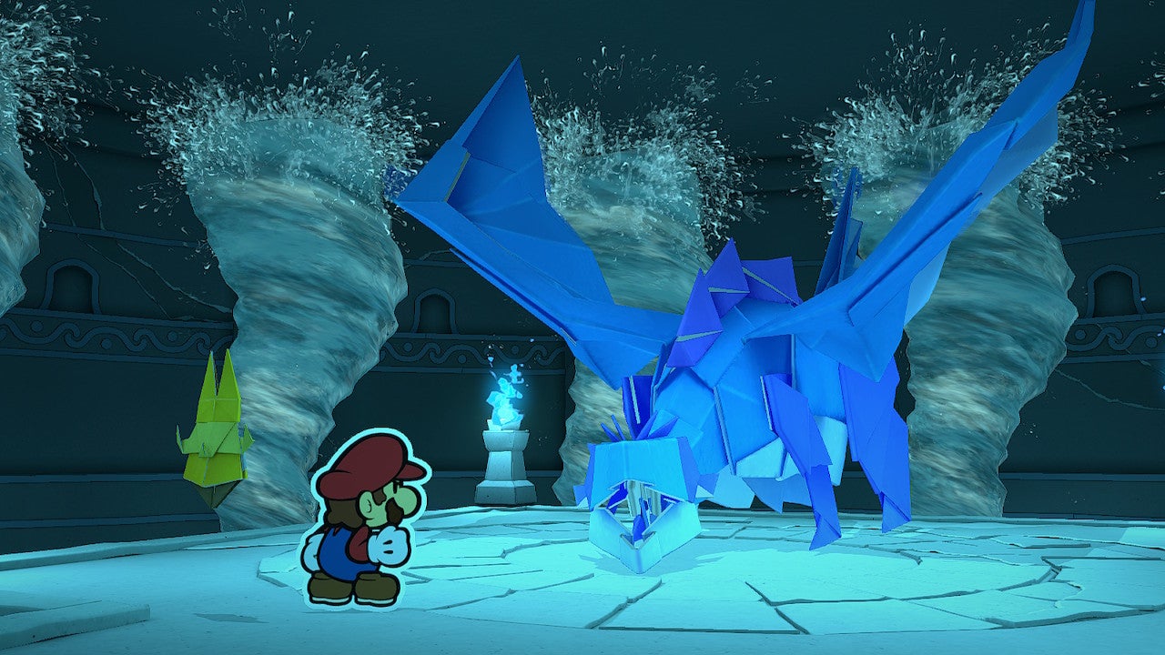 Image for Paper Mario The Origami King: How to Beat the Water Vellumental Boss Fight