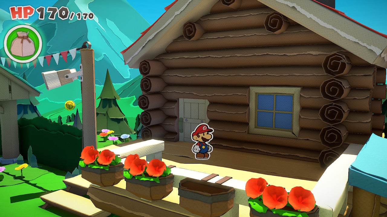 Image for Paper Mario The Origami King: How to Get Into the Log Cabin in Whispering Woods
