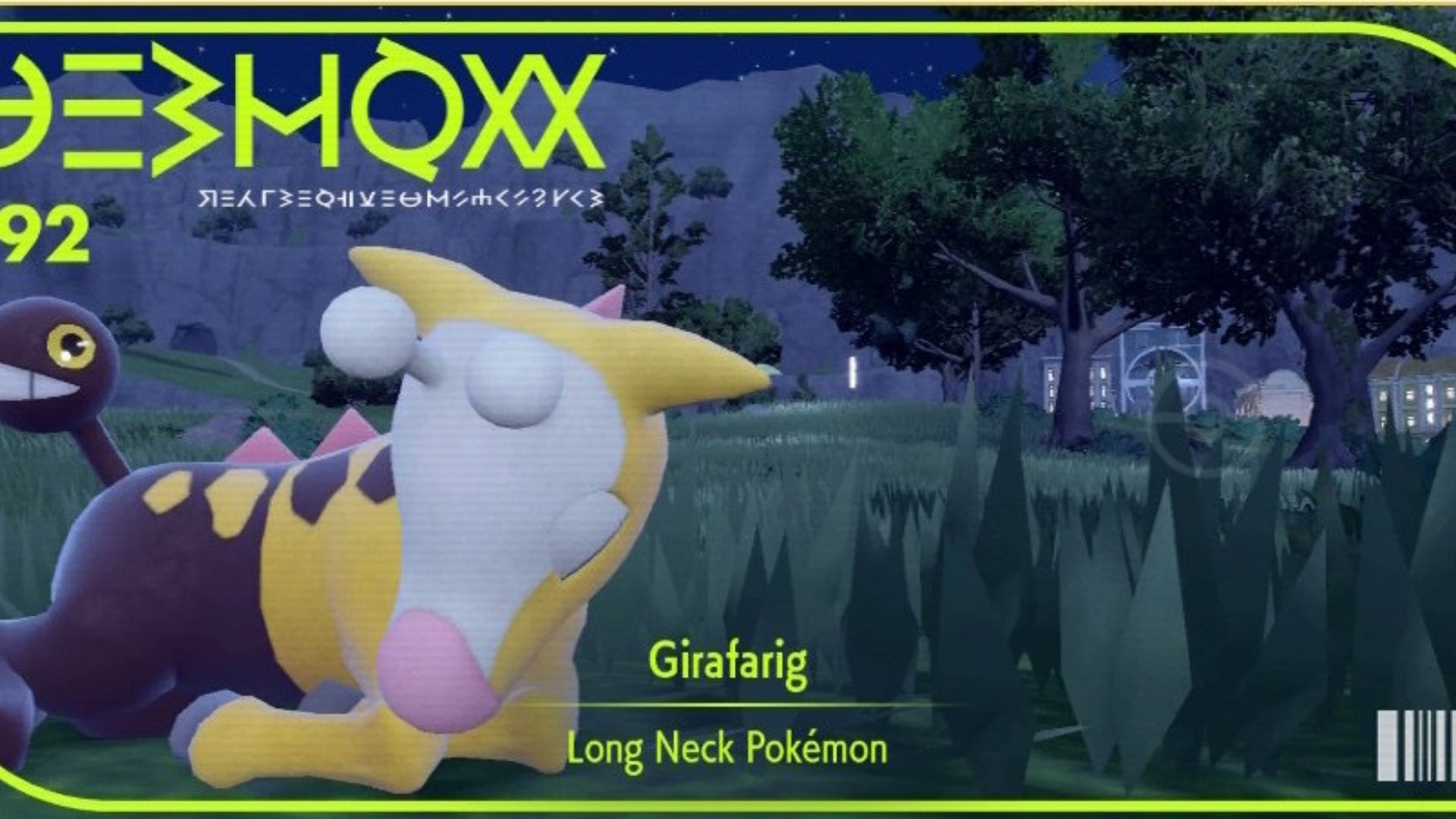 Image for Pokemon Scarlet and Violet Girafarig Location: How to evolve Girafarig into Farigiraf