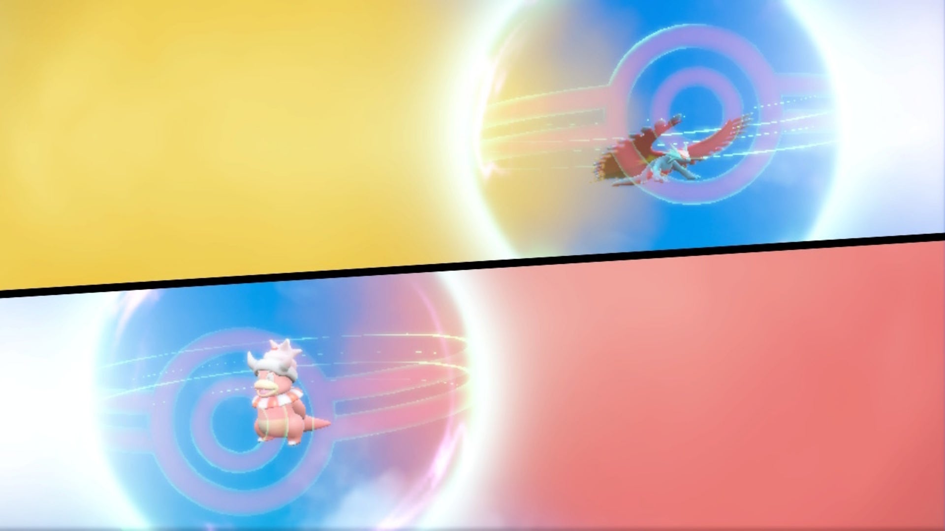 A Slowpoke is being traded to evolve into Slowking in Pokemon Scarlet and Violet