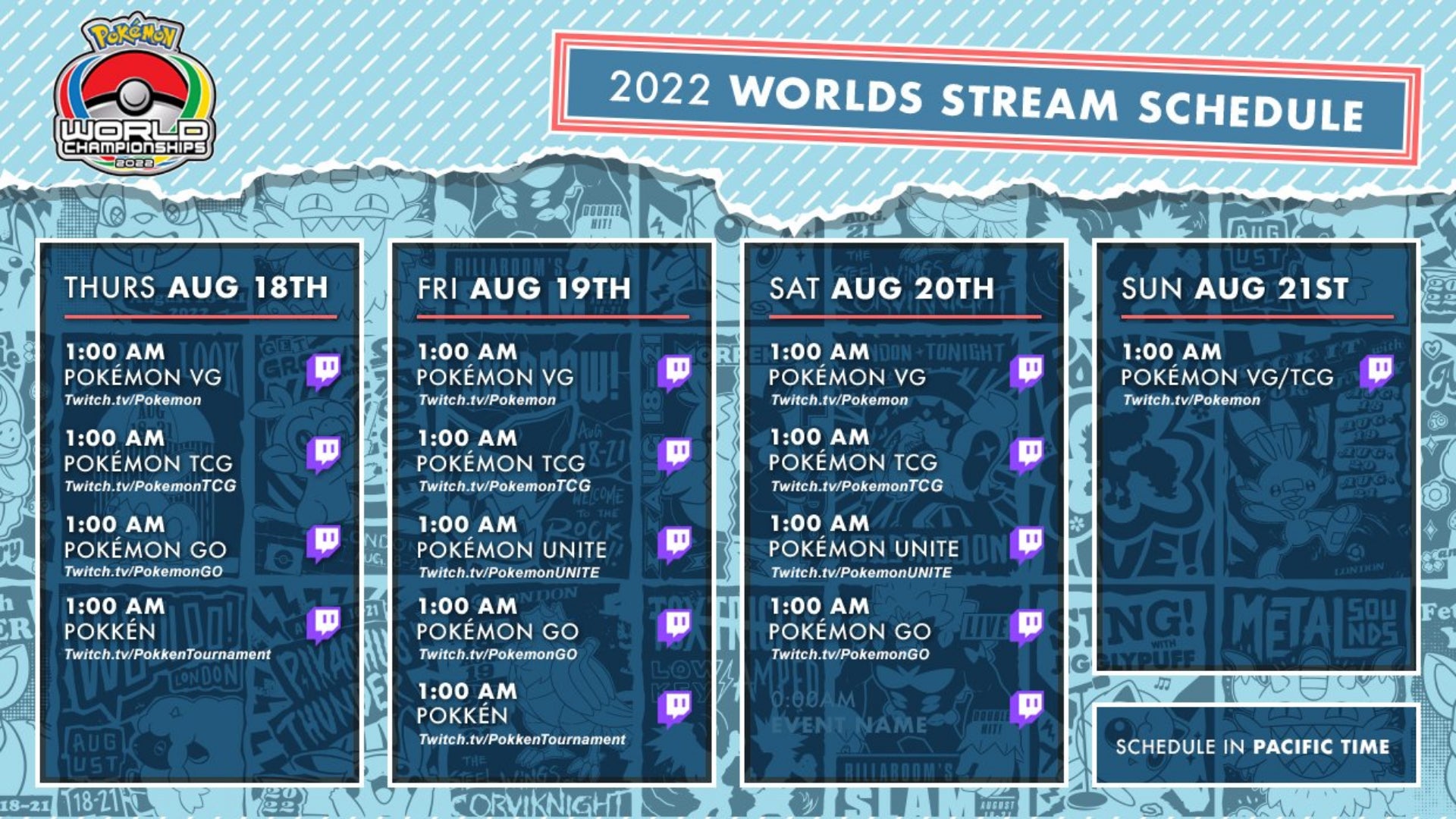 Pok mon World Championships Full schedule and codes - 28