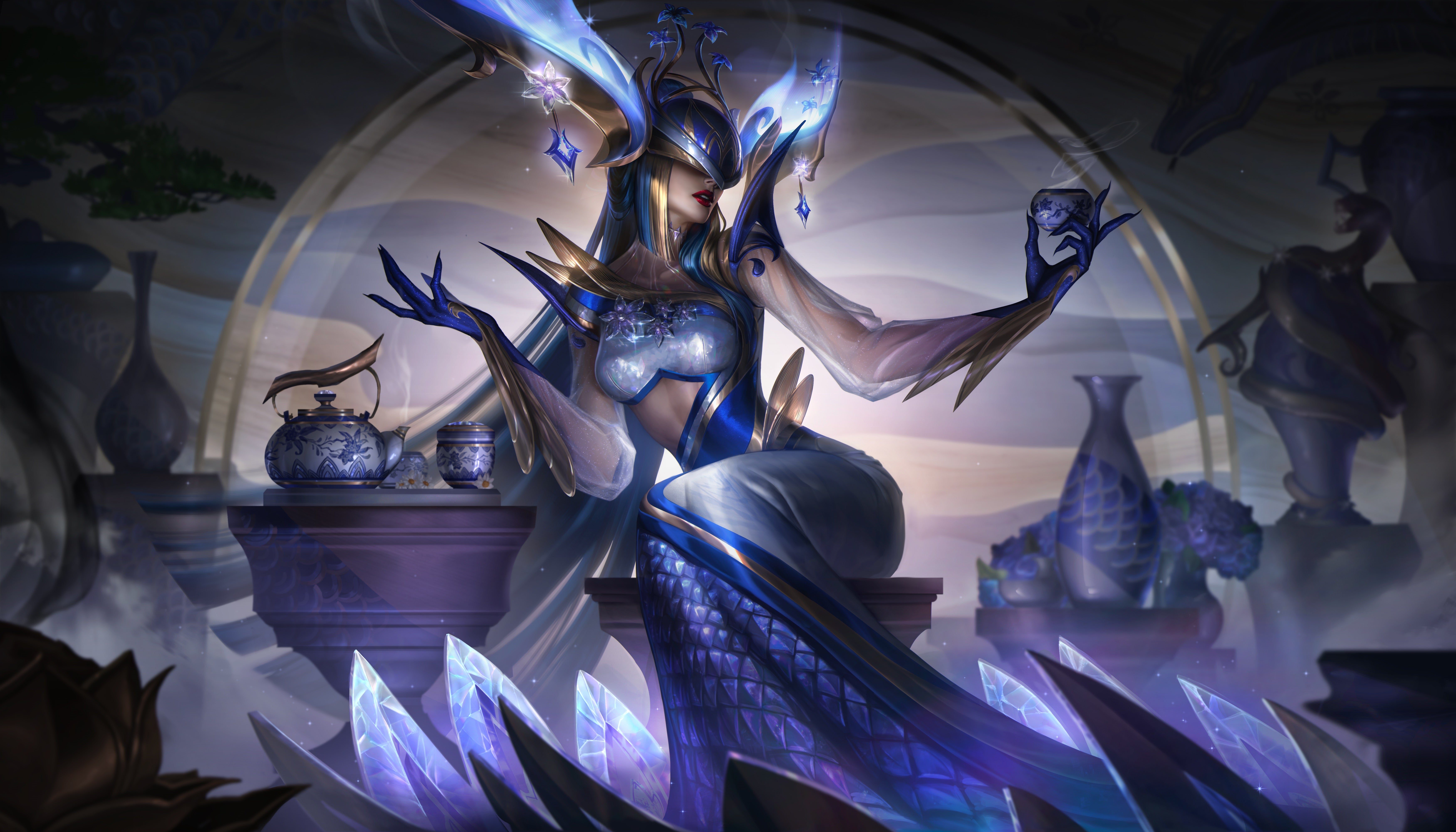 Prestige-Porzellan-Lissandra-Splash-Art für League of Legends