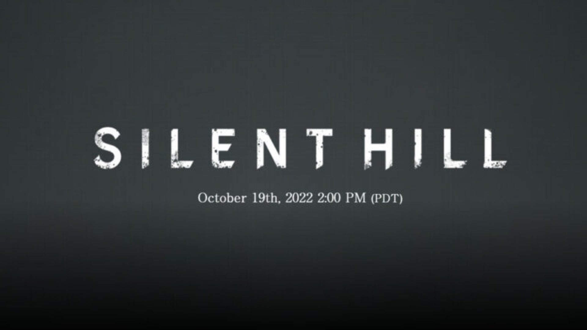 Konami reveals that Silent Hill is building a comeback, much more data coming on Wednesday