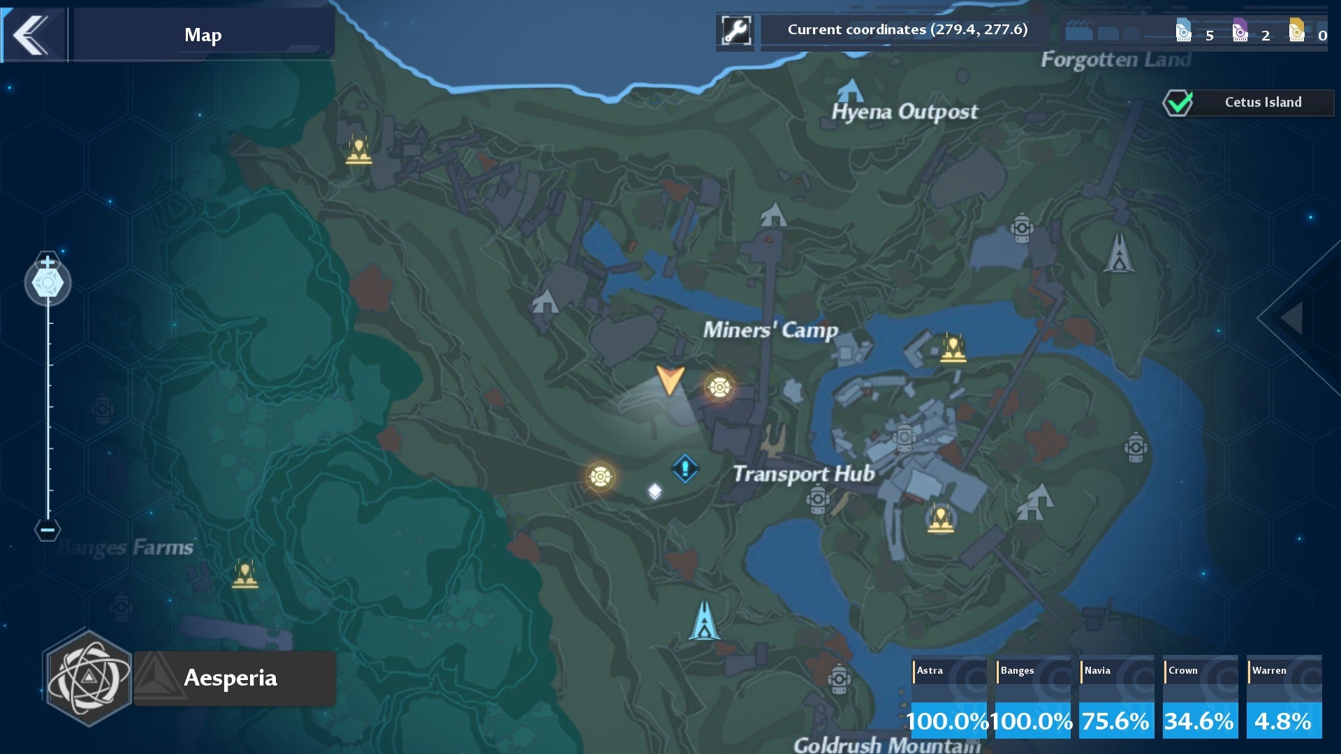 Location of shiny residue in Tower of Fantasy