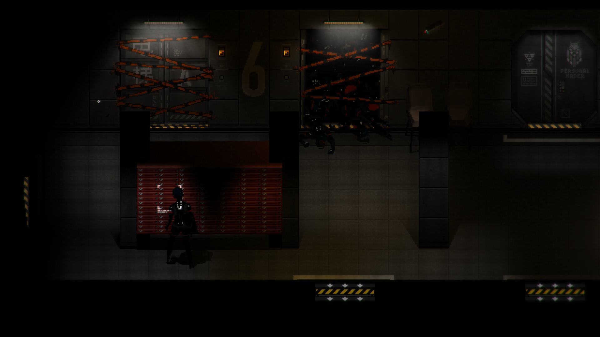 The player faces the mailbox on the sixth floor of Signalis