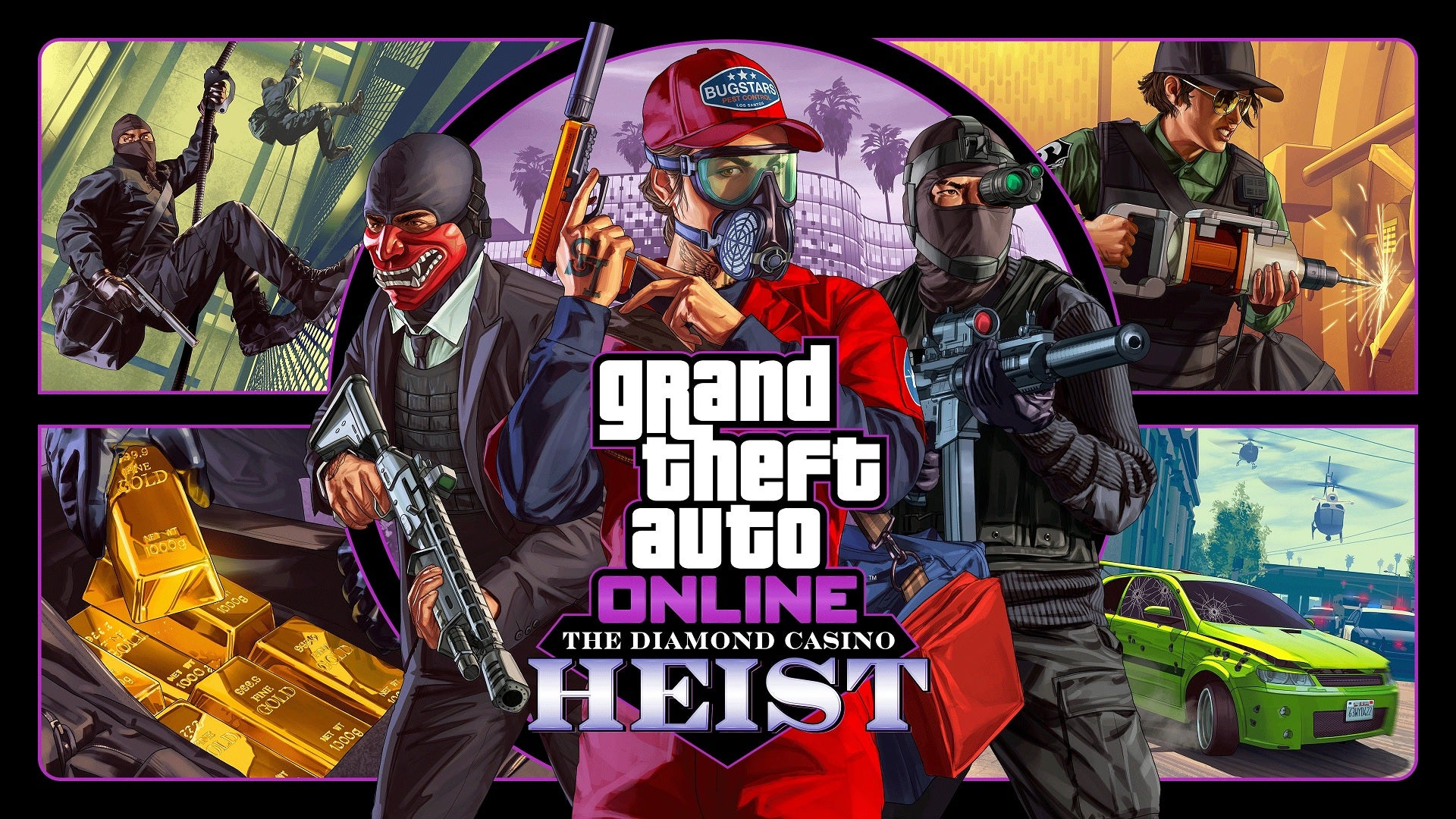 Official Diamond casino heist graphic for GTA Online