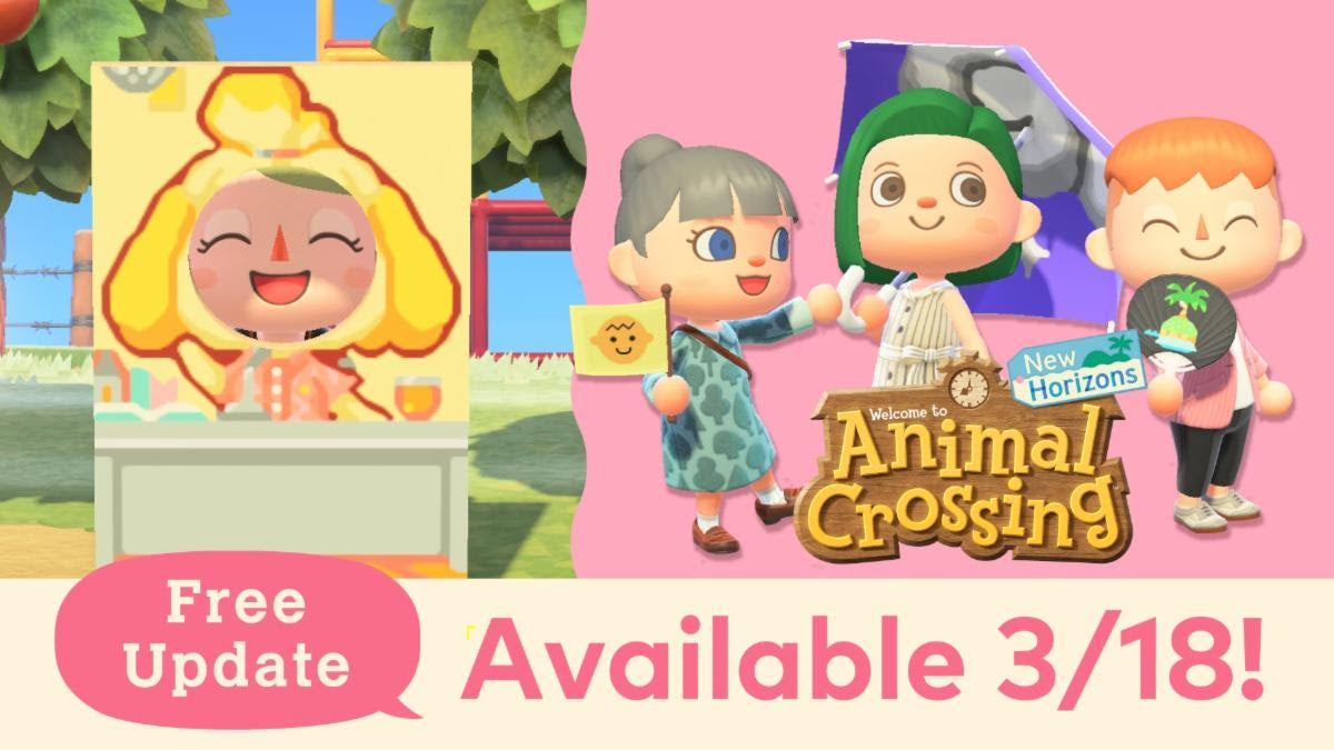 Image for Animal Crossing: New Horizons free update coming March 18