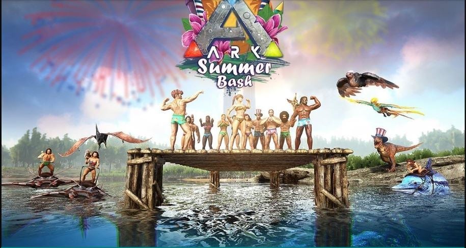 Ark Summer Bash 19 Starts July 2 Brings Two Weeks Of Boosted Xp Rates Summer Skins And Independence Day Fun Vg247