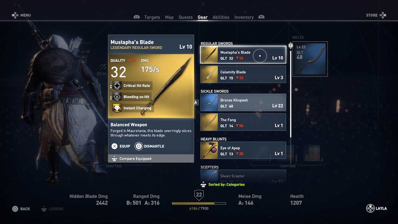 baggage Early cling Assassin's Creed Origins: get and upgrade the best weapons and tools for  the job | VG247