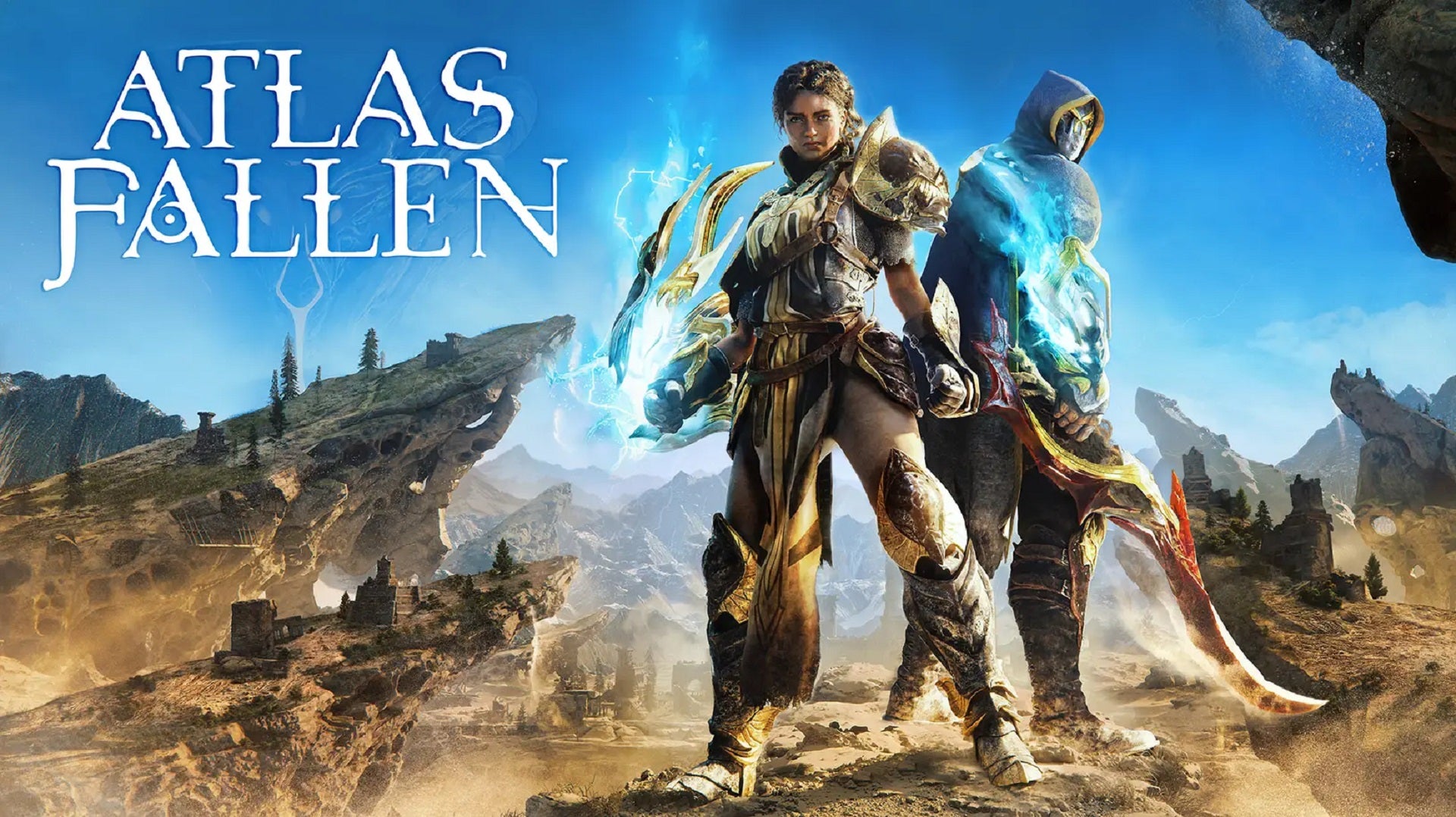 Atlas Fallen key art from the official reveal at gamescom 2022