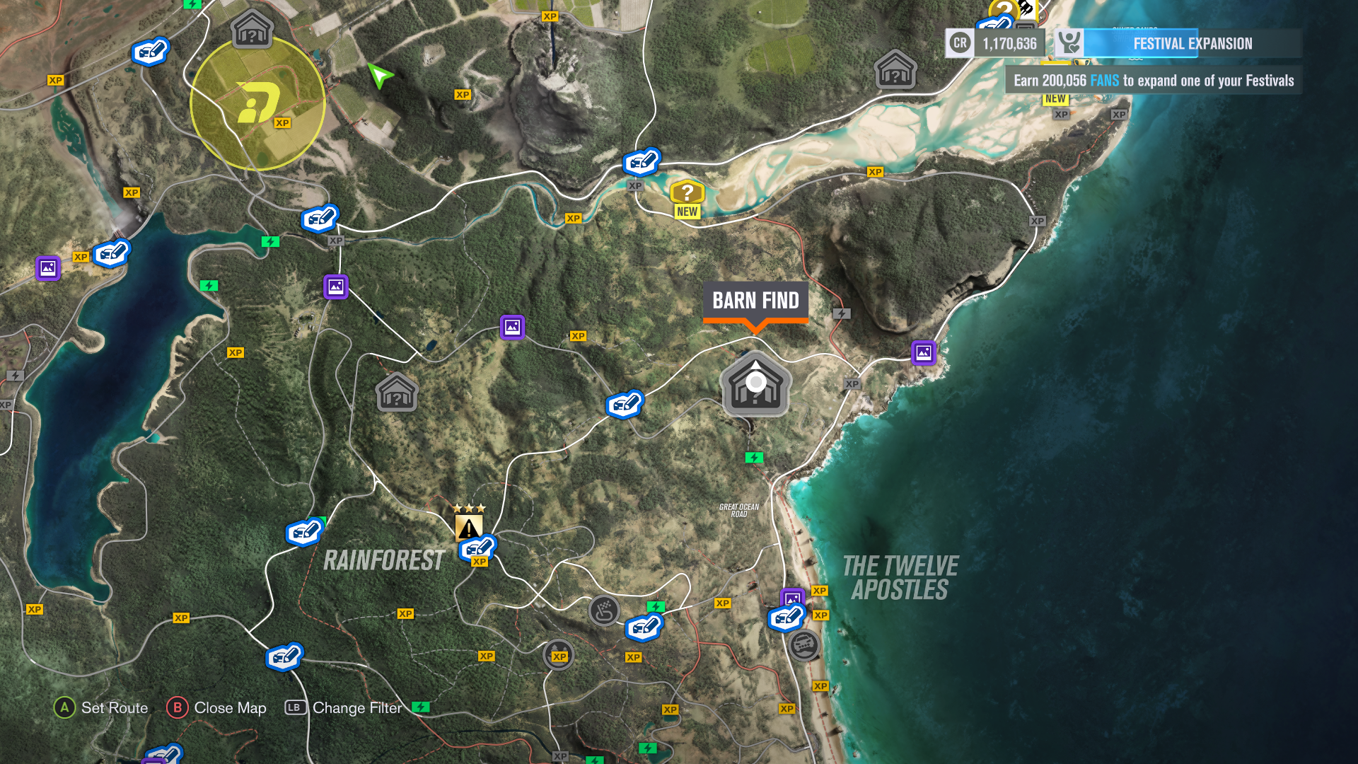 forza horizon 2 barn locations