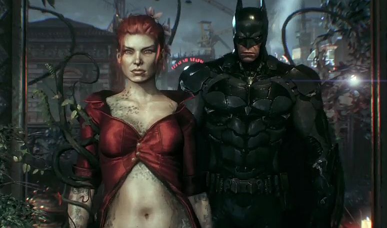 Image for Poison Ivy takes a ride in the Batmobile in this Batman: Arkham Knight video 