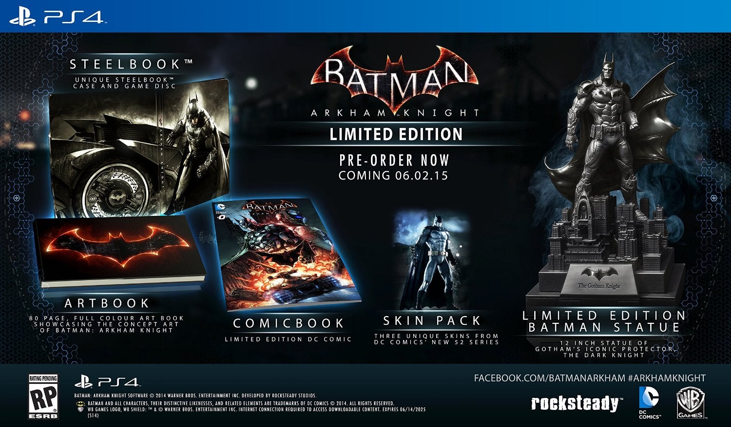 Image for Batman: Arkham Knight Limited Edition delayed over "packaging quality issue"