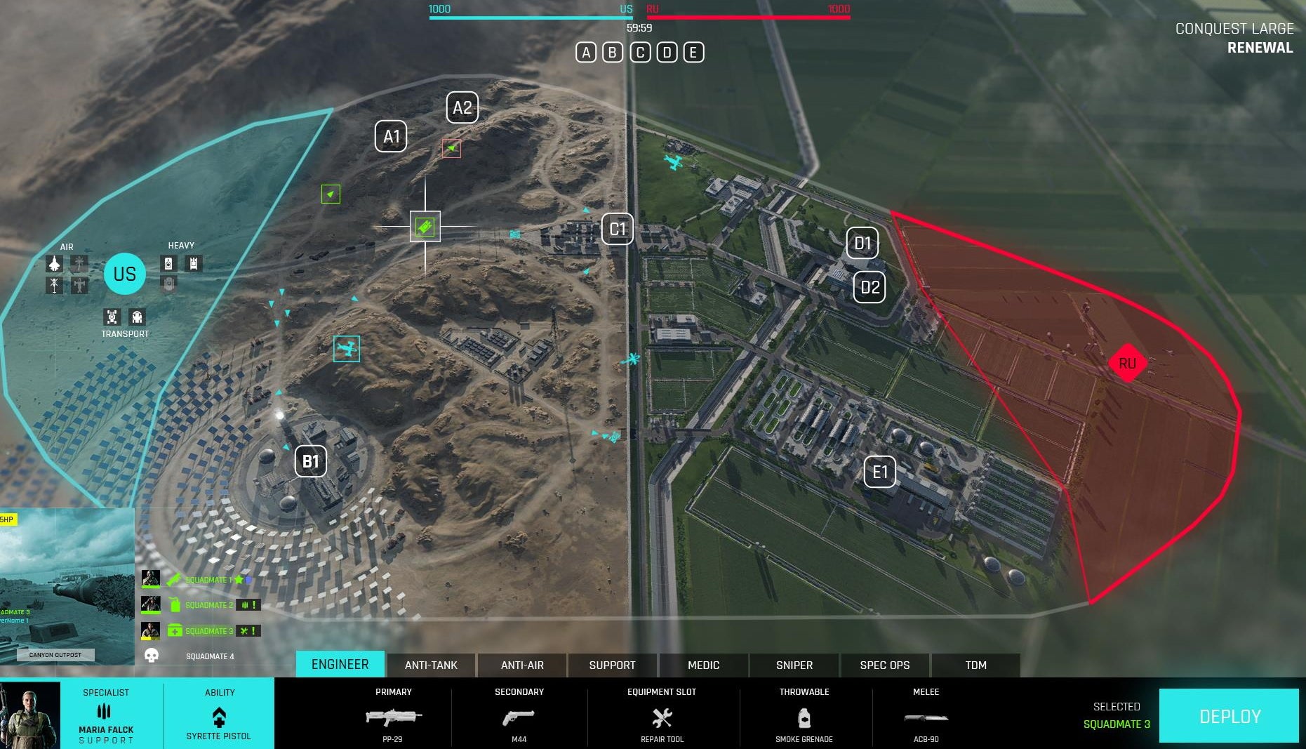 Battlefield 2042 deploy screen concept pretty much solves all of the current one's problems