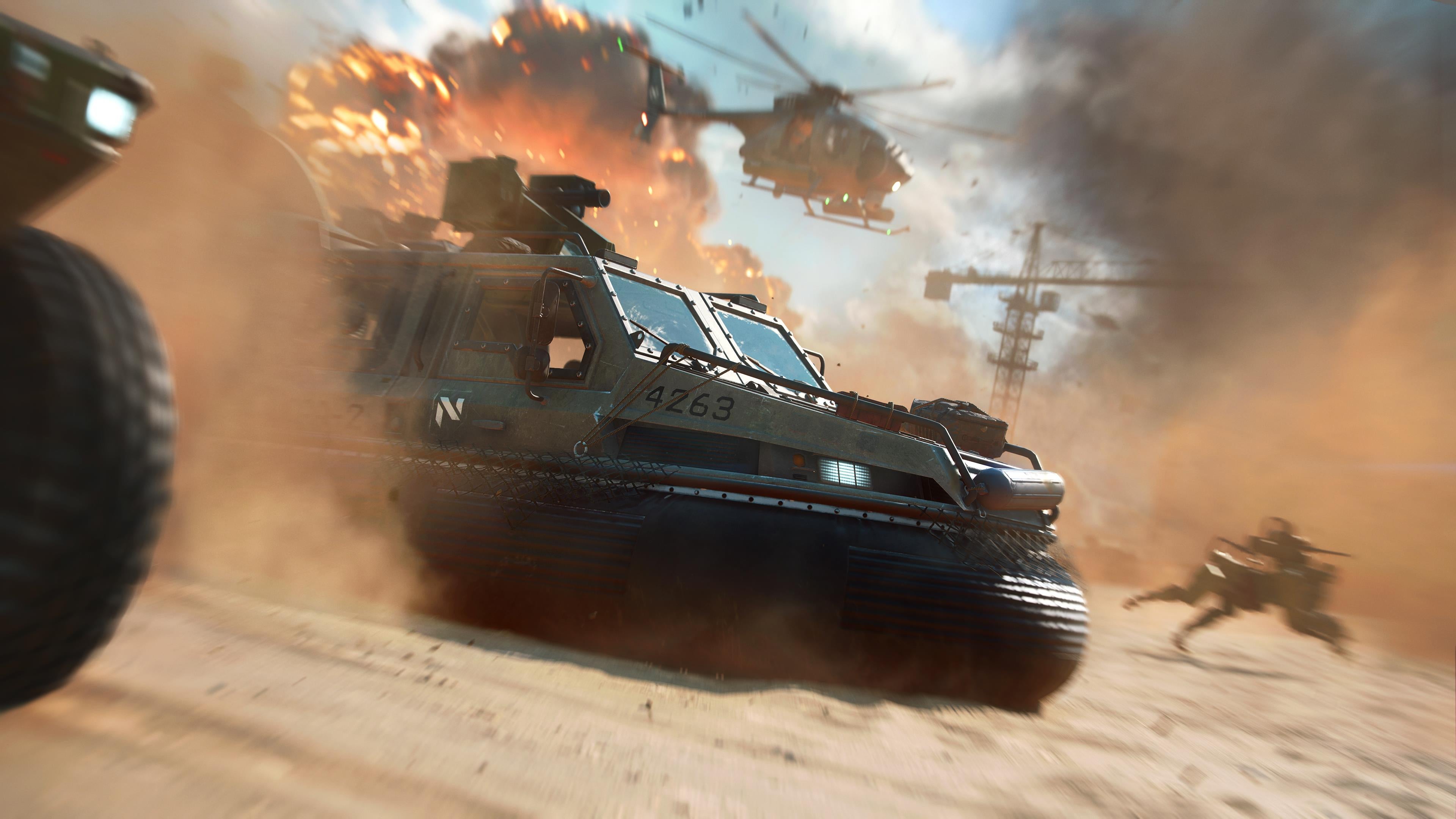Image for Battlefield 2042's Hovercraft and Nightbird helicopter are being nerfed