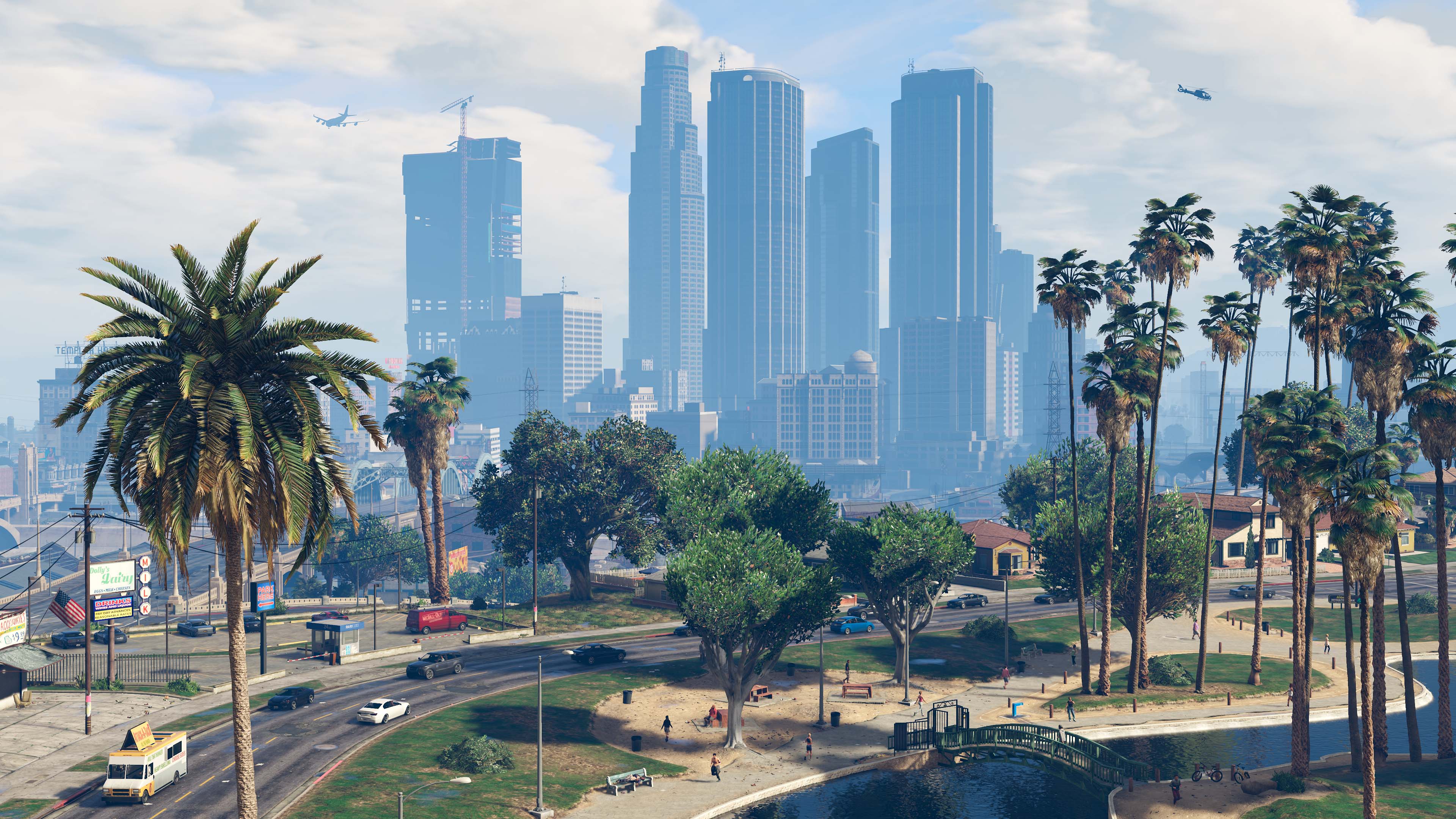 The city of Los Santos in Grand Theft Auto 5, one of the best sandbox games on PS5